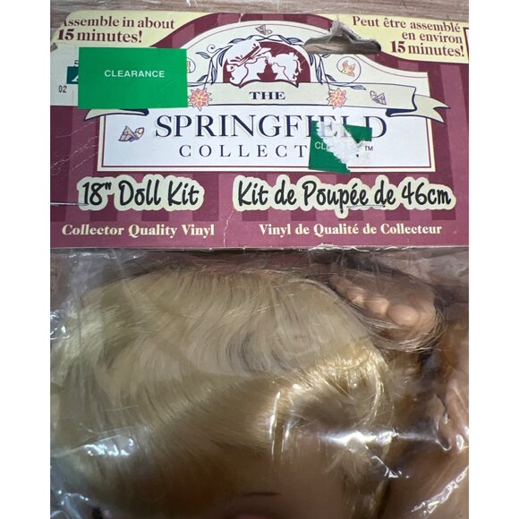Springfield 18" Doll Kit W/ Blonde Hair, Shoes & Accessories Set - Picture 3 of 7